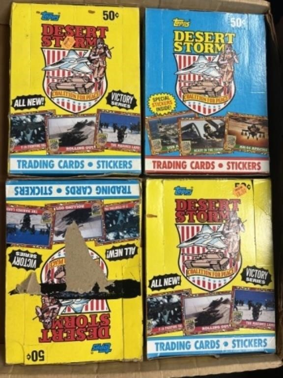 (4) Boxes Desert Storm Cards