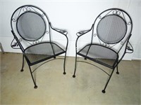 Wrought Iron Chairs  35h 26w 21d