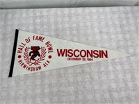 1984 Wisconsin Badgers Hall of Fame Game Pennant