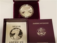 1990 PROOF SILVER AMERICAN EAGLE BULLION COIN