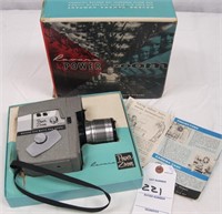 REVERE POWER ZOOM ELECTRIC IMATIC 8 MM MOVIE CAMER