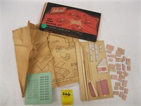 IDEAL TINY TOWN BUILDING KIT BOX AND SOME PIECES