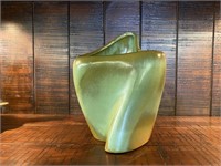 Frankoma Prairie Green Freeform Vase