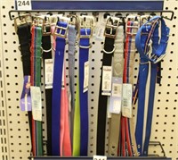 (41) assorted dog collars and harnesses,