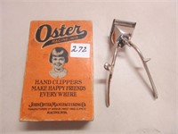 VINTAGE OSTER HAND CLIPPERS