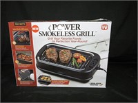 NEW IN BOX POWER SMOKELESS GRILL W/GRIDDLE PLATE