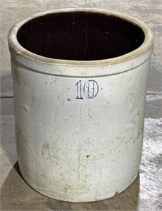 (O) #10 Gallon Stoneware Crock