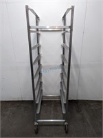 STAINLESS STEEL MOBILE DRYING RACK 26.25" X 25" X