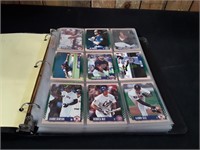 Notebook w/ 26 Sleeves of Baseball Trading Cards