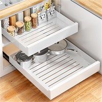 Pull out Cabinet Organizer with Adhesive No Screw