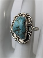 P925 TURQUOISE RING