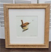 "House Wren" by Doris Wilbur - Birdseye Maple