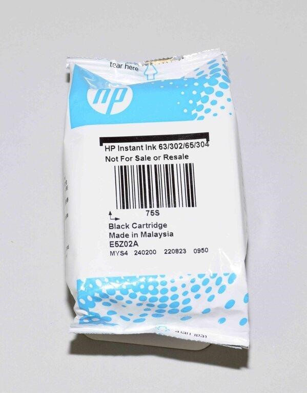 (1) HP INSTANT INK 63/302/65/1304 BLACK CARTRIDGE