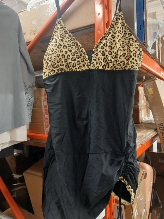 Size 2X-Large Women's Leopard Printing One Piece