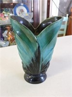 Large Blue Mountain Pottery Vase, 11" T
