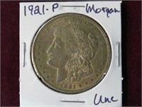 1921 P MORGAN SILVER DOLLAR 90% UNC