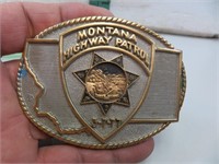 3-7-77 Montana Highway Patrol Belt Buckle