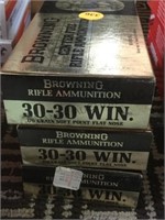 3 boxes of “Browning “ 30-30  ammo