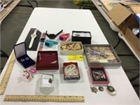 Lot of watches, necklaces, & earrings