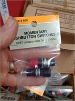 3 boxes of small push switches