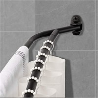 YunNephele Shower Curtain Rod, Double Curved Curt