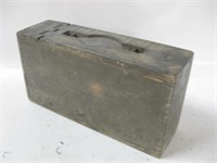 15"x 4.5"x 8" WWII Hinged Wood Ammo Box