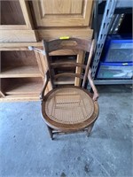 Antique Wicker Seat Chair