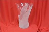 A Frost Eagle Glass Vase