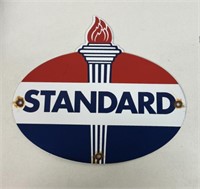 ANTIQUE PORCELAIN STANDARD OIL SIGN