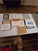 Frames and signed artwork