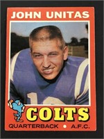 1971 Topps Johnny Unitas Card #1 Colts HOF 'er