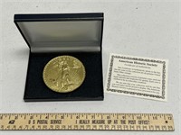 Large Walking Liberty Coin  4 Inches