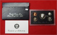 1996 US Mint Silver Proof Set