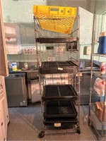 metal bread rack w/trays