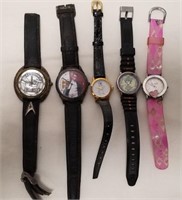 (5) Licensed Wrist Watches