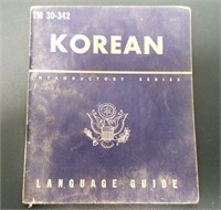 Vintage 1944 War Department Korean Language Guide