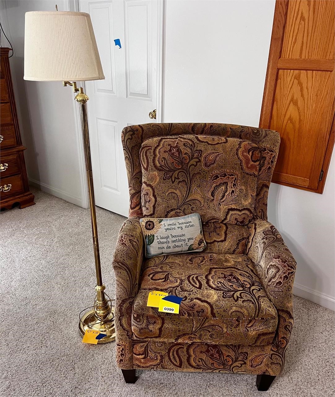 Cozy Reading Chair & Floor Lamp