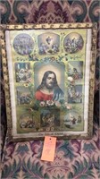 Vintage “Life Of Christ” framed print