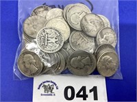 WASHINGTON QUARTERS SILVER (50 COINS)