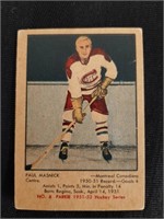 1951-52 Parkhurst NHL Paul Masnick Card #8