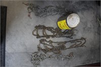 Chain in Old Colman's Mustard 10Lb Tin w/ Lid