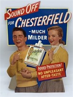 unused Chesterfield cardboard standee display