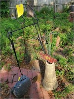 Plant stakes, hooks, flag stands,