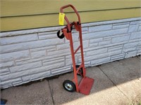 Red 2 wheel cart