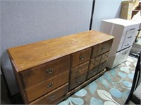 2 Dresser/Chests: One Wood 9 Drawer Traditional St