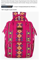 Montana West Wrangler Diaper Bag Backpack Aztec