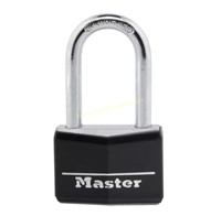 Master Lock Lock with Key, 1-9/16" Wide, 1-1/2"
