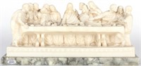 ALABASTER & OXOLITE LAST SUPPER ITALIAN STATUARY