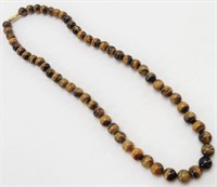 Hand Crafted TIGER EYE Bead Necklace