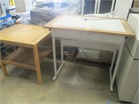 Light table and paper cutter